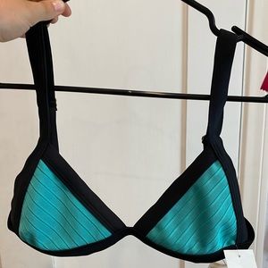 Blue two piece bathing suit